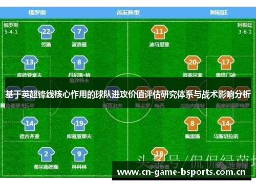 基于英超锋线核心作用的球队进攻价值评估研究体系与战术影响分析